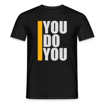 Tu fais ton drôle Confiance en toi Logo de la liberté - T-shirt homme - noir - Devant - AI Model Male 178 light (178cm)