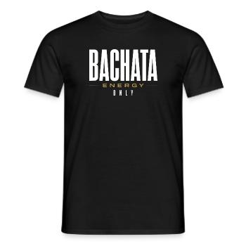 Bachata Energy Only | Premium design - Men's T-Shirt - black - Front - AI Model Male 178 light (178cm)