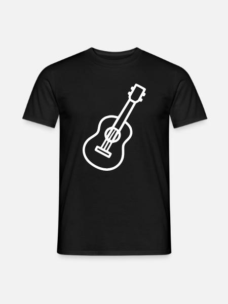 Akoestische gitaar Gitaar Gift Muzikant Gitarist - Heren T-shirt - zwart