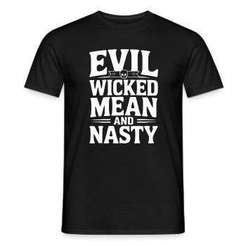 Maléfique, méchant, méchant et méchant - T-shirt homme - noir - Devant - AI Model Male 178 light (178cm)