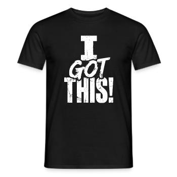 Ich habe dieses kühne Selbstvertrauenszitat bekommen - Männer T-Shirt - Schwarz - Vorne - AI Model Male 178 light (178cm)