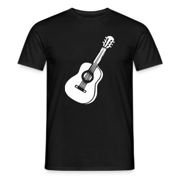 Guitare Music Gift Musicien Guitariste - T-shirt homme - noir - Devant - AI Model Male 178 light (178cm)