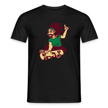 rasta lustig - Männer T-Shirt - Schwarz - Vorne - AI Model Male 178 light (178cm)