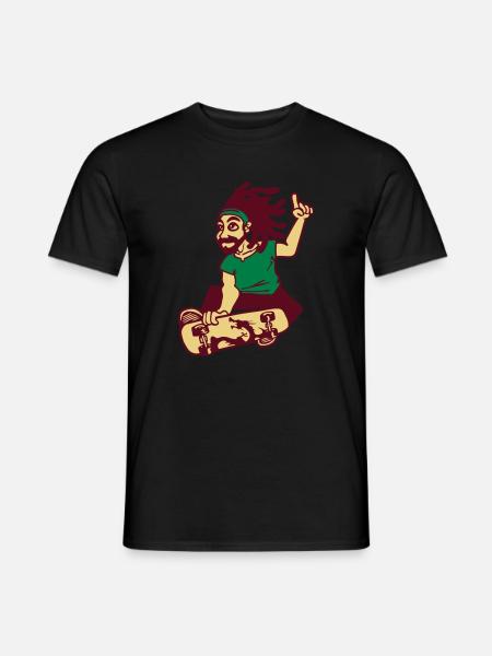 skateboard - T-shirt homme - noir
