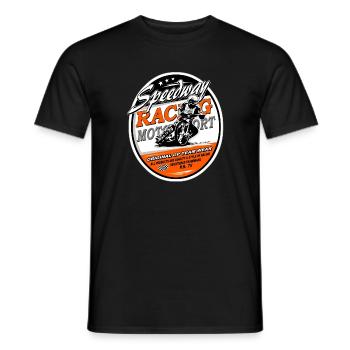 Speedway Racing - T-shirt homme - noir - Devant - AI Model Male 178 light (178cm)