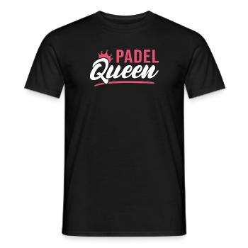 Padel Queen Padel Joueur Padel Tennis - T-shirt homme - noir - Devant - AI Model Male 178 light (178cm)