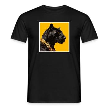 STREET PANTHERS - T-shirt homme - noir - Devant - AI Model Male 178 light (178cm)