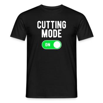 Mode de coupe ON Gym Musculation Poids Entraînement - T-shirt homme - noir - Devant - AI Model Male 178 light (178cm)