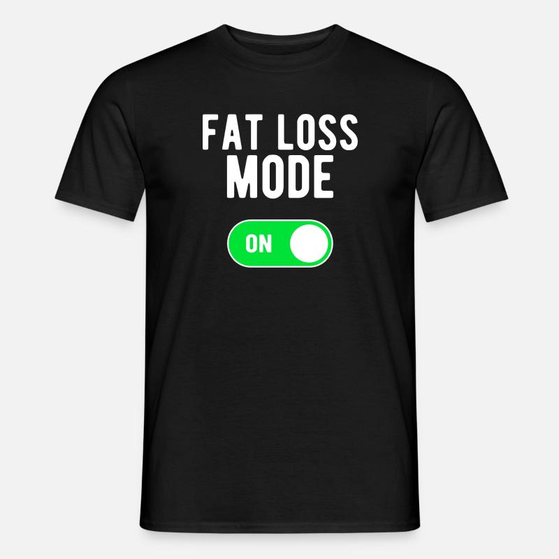 Fettabbau-Modus EIN Bodybuilding-Gewichte-Training - Männer T-Shirt - Schwarz