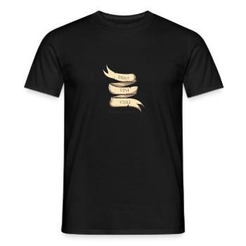 lateinisches Stirnband - Männer T-Shirt - Schwarz - Vorne - AI Model Male 178 light (178cm)