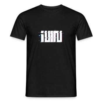 Gidle Logo Glitch - Männer T-Shirt - Schwarz - Vorne - AI Model Male 178 light (178cm)
