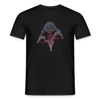 Loup-garou - T-shirt homme - noir - Devant - AI Model Male 178 light (178cm)
