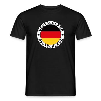 Germany - Men's T-Shirt - black - Front - AI Model Male 178 light (178cm)