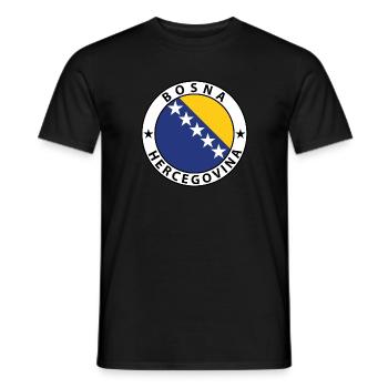 Bosnien und Herzegowina - Männer T-Shirt - Schwarz - Vorne - AI Model Male 178 light (178cm)