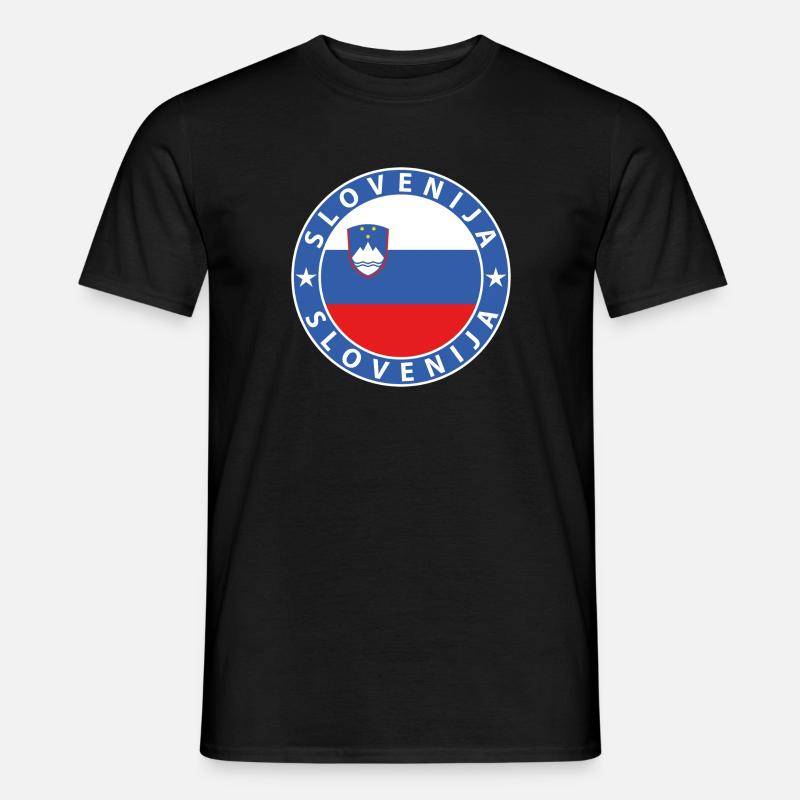 Slovenia - T-shirt uomo - nero