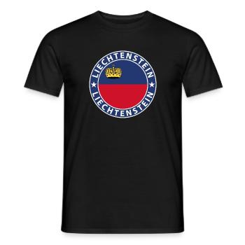 Liechtenstein - Männer T-Shirt - Schwarz - Vorne - AI Model Male 178 light (178cm)