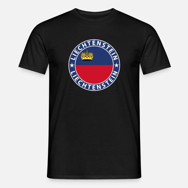 Liechtenstein - Männer T-Shirt - Schwarz