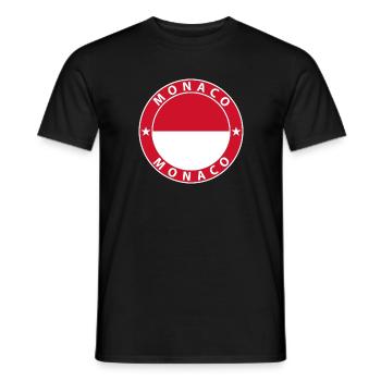 Monaco - Männer T-Shirt - Schwarz - Vorne - AI Model Male 178 light (178cm)