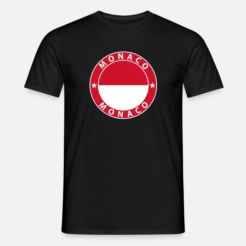 Monaco - Männer T-Shirt - Schwarz