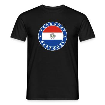 Paraguay - Männer T-Shirt - Schwarz - Vorne - AI Model Male 178 light (178cm)