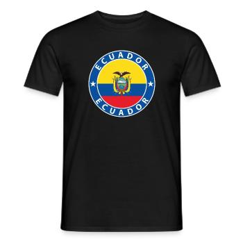 Équateur - T-shirt homme - noir - Devant - AI Model Male 178 light (178cm)