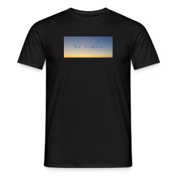 Sonnenuntergang Himmel - Männer T-Shirt - Schwarz - Vorne - AI Model Male 178 light (178cm)