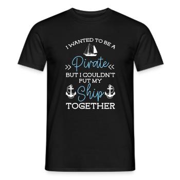 Croisière Skipper Bateau Bateau - T-shirt homme - noir - Devant - AI Model Male 178 light (178cm)