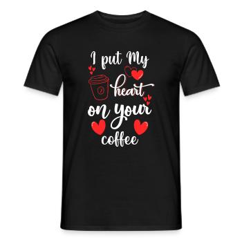 Barista Morning Muffle Bar - T-shirt homme - noir - Devant - AI Model Male 178 light (178cm)