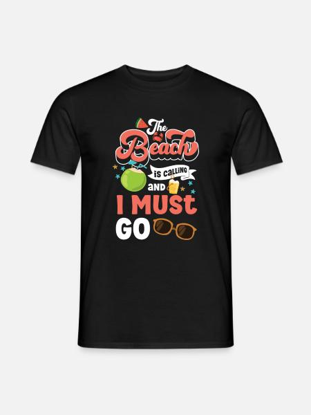 Beach Waves Breeze - Men's T-Shirt - black