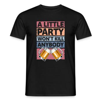 Celebrate Alcohol Drink Girls' Evening - Men's T-Shirt - black - Front - AI Model Male 178 light (178cm)