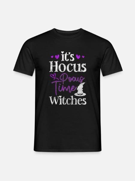 Hexerei Besen Zauberspruch Wicca - Männer T-Shirt - Schwarz