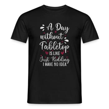 Board Game Game Board - Men's T-Shirt - black - Front - AI Model Male 178 light (178cm)
