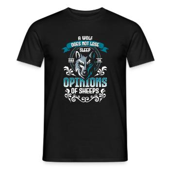 Werwolf Hund Heulen Wolfpack - Männer T-Shirt - Schwarz - Vorne - AI Model Male 178 light (178cm)