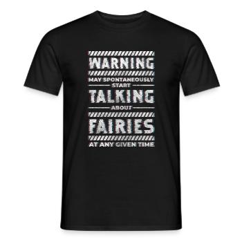 Fairy Dreams Girl Daughter - Men's T-Shirt - black - Front - AI Model Male 178 light (178cm)