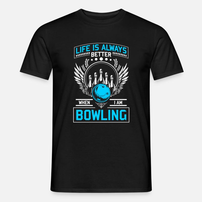 Bowlingkugel Bowling Team - Männer T-Shirt - Schwarz