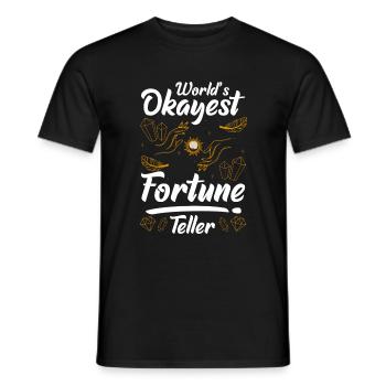 Card Reader Future Clairvoyance Sign - Men's T-Shirt - black - Front - AI Model Male 178 light (178cm)