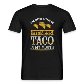 Meal connoisseurs - Men's T-Shirt - black - Front - AI Model Male 178 light (178cm)