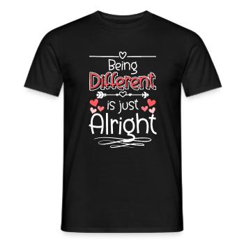Perfect Rainbow Creative Style - Men's T-Shirt - black - Front - AI Model Male 178 light (178cm)