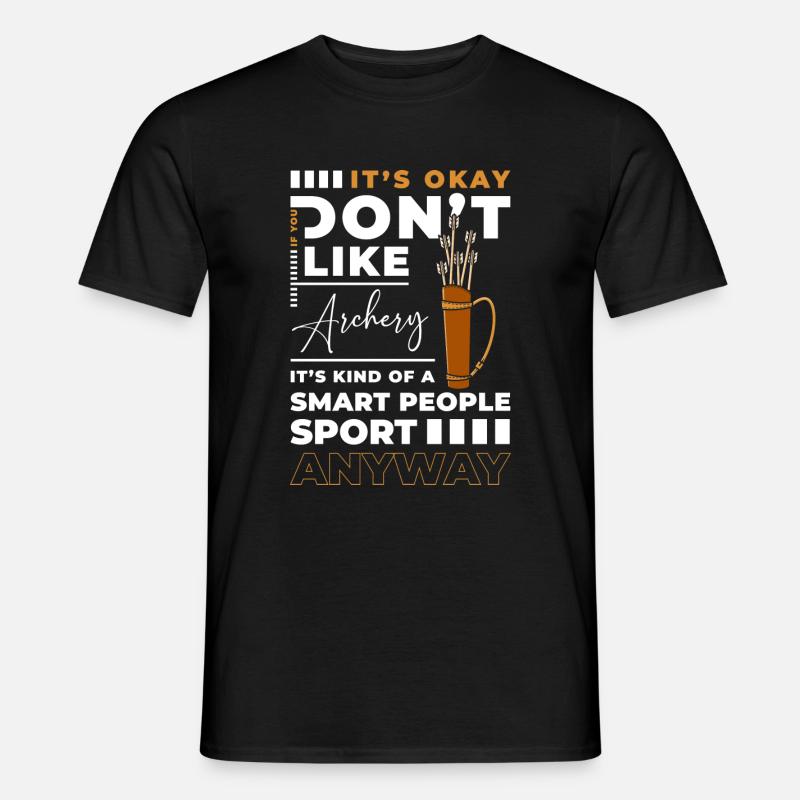 Bogenschießen Bogen Treffer - Männer T-Shirt - Schwarz