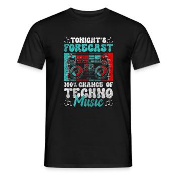 House Celebrations Hardstyle DJing - Men's T-Shirt - black - Front - AI Model Male 178 light (178cm)