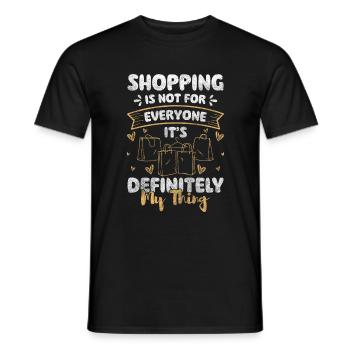Shopping Shop Seeks Shopping Mall - Men's T-Shirt - black - Front - AI Model Male 178 light (178cm)