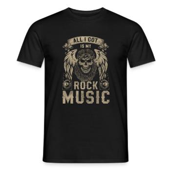Rock Musik Fan Bandleader Festival - Männer T-Shirt - Schwarz - Vorne - AI Model Male 178 light (178cm)