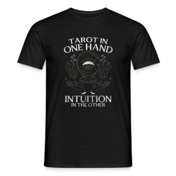 Fortune Teller Horoscope Narrator - Men's T-Shirt - black - Front - AI Model Male 178 light (178cm)