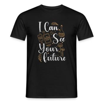 Fortune Teller Horoscope Tarot Cards Magic - Men's T-Shirt - black - Front - AI Model Male 178 light (178cm)
