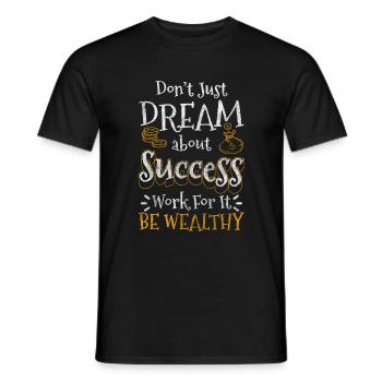 Reich Euro Kapitalismus - Männer T-Shirt - Schwarz - Vorne - AI Model Male 178 light (178cm)