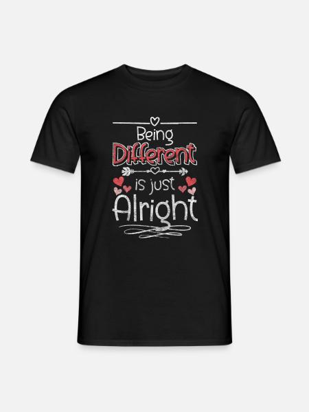 Unique, Individual, Humanity - Men's T-Shirt - black