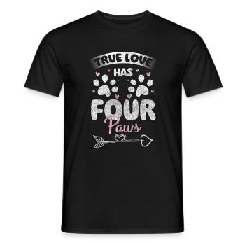 Katze Katzenpapa Katzenfreund Hauskatze - Männer T-Shirt - Schwarz - Vorne - AI Model Male 178 light (178cm)