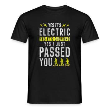 Rollerfahrer City Tuning Racer - Männer T-Shirt - Schwarz - Vorne - AI Model Male 178 light (178cm)