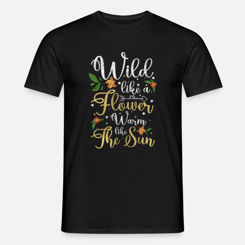 Flowers Affection Romantic Blossom - Men’s T-shirt - black