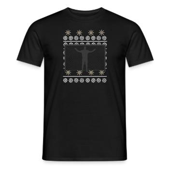 Handball handball gardien de but cadeau Noël - T-shirt homme - noir - Devant - AI Model Male 178 light (178cm)